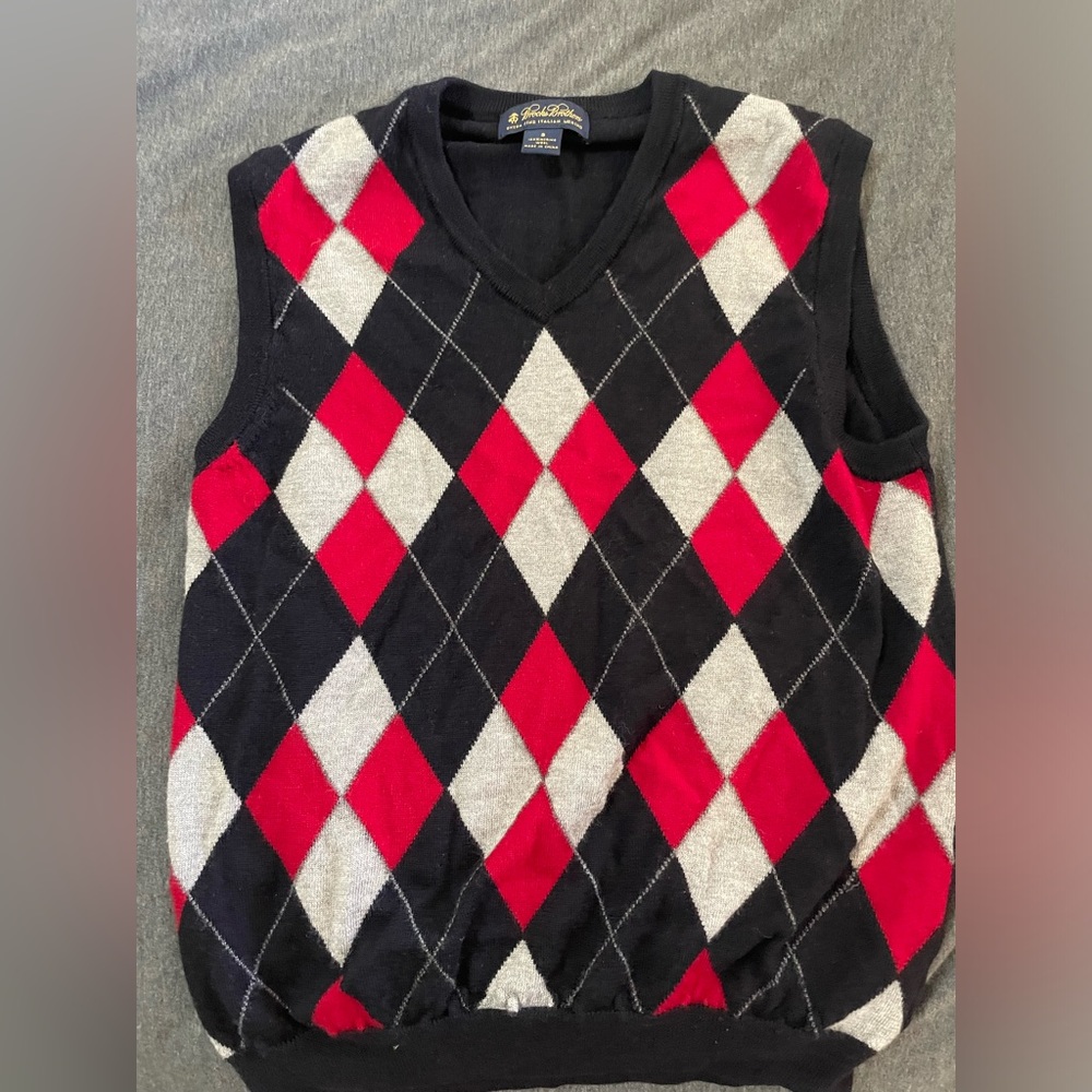 Brooks brothers argyle sweater vest